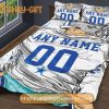 Custom Dallas Cowboys Jersey NFL Bedding Sets, Dallas Cowboy Gifts, Cute Bed Sets Custom Name Number