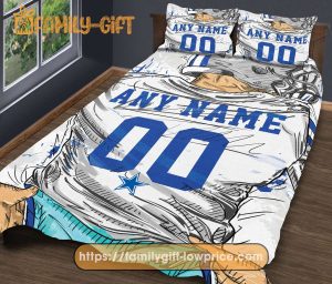 Custom Dallas Cowboys NFL Bedding Set – Personalized Jersey with Name and Number