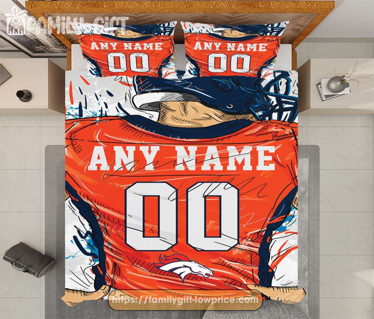 personalised broncos jersey