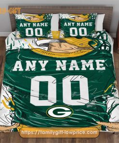Custom Football Cute Bed Sets Green Bay Packers Jersey NFL Bedding Set for Boy Girl 1