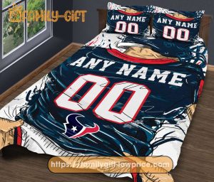 Houston Texans NFL Bedding Set – Custom Jersey with Name and Number