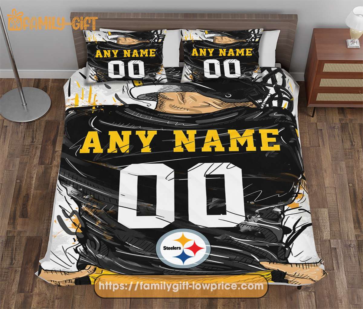 Pittsburgh Steelers Personalized Jersey Shower Curtains - Custom Gifts with  Any Name and Number - Gifts From The Heart At Prices You'll Love