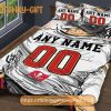 Tampa Bay Buccaneers Jerseys NFL Bedding Sets, Buccaneers Gifts, Cute Bed Sets Custom Name Number