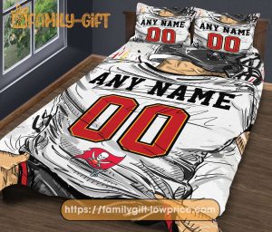 Tampa Bay Buccaneers NFL Bedding Set – Custom Jersey with Name and Number