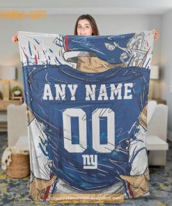 Cute Blanket New York Giants Jersey NFL Blanket - Personalized Blankets  with Names - Custom NFL Jersey - Gifts From The Heart At Prices You'll Love