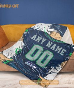 Cute Blanket Seattle Seahawks Jersey NFL Blanket - Personalized Blankets  with Names - Custom NFL Jersey - Gifts From The Heart At Prices You'll Love