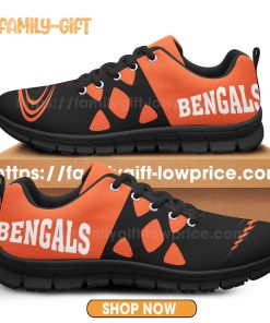 Cincinnati Bengals Shoes NFL Shoe Gifts for Fan Bengals Best Walking Sneakers for Men Women