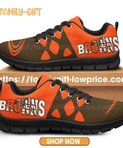 Cleveland Browns Shoes NFL Shoe Gifts for Fan – Browns Best Walking Sneakers for Men Women