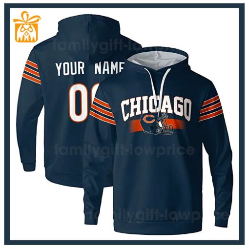 Custom NFL Hoodie Chicago Bears Hoodie Mens & Womens – Gifts for Football Fans