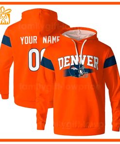 Custom NFL Hoodie Denver Broncos Hoodie Mens & Womens – Gifts for Football Fans
