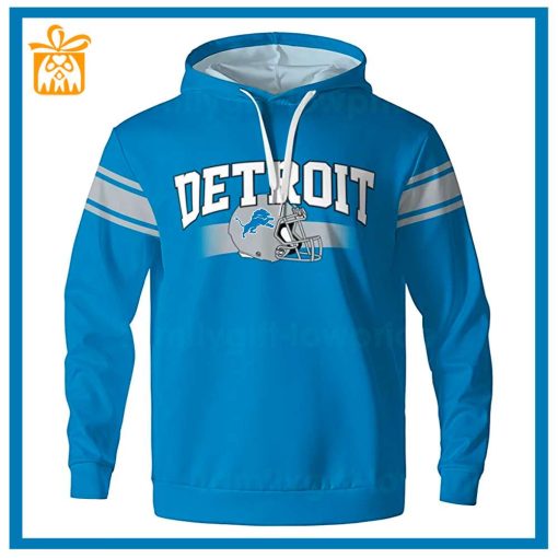 Custom NFL Hoodie Detroit Lions Hoodie Mens & Womens – Gifts for Football Fans