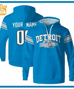 Custom NFL Hoodie Detroit Lions Hoodie Mens & Womens - Gifts for Football Fans
