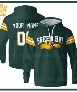 Custom NFL Hoodie Green Bay Packers Hoodie Mens & Womens - Gifts for Football Fans