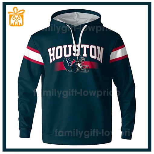 Custom NFL Hoodie Houston Texans Hoodie Mens & Womens – Gifts for Football Fans