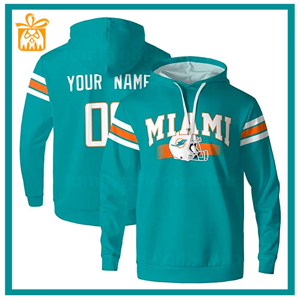 NFL Miami Dolphins Custom Name 3D Sweater 3D Gift For Men And Women