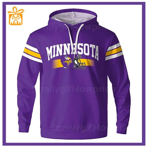 Custom NFL Hoodie Minnesota Vikings Hoodie Mens & Womens – Gifts for Football Fans