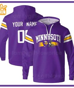 Custom NFL Hoodie Minnesota Vikings Hoodie Mens & Womens – Gifts for Football Fans