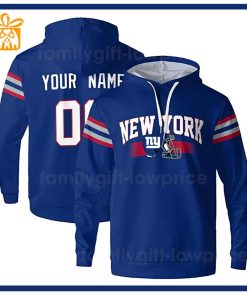Custom NFL Hoodie New York Giants Hoodie Mens & Womens - Gifts for Football Fans