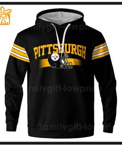 Custom NFL Hoodie Pittsburgh Steelers Hoodie Mens & Womens - Gifts for Football Fans