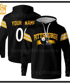 Custom NFL Hoodie Pittsburgh Steelers Hoodie Mens & Womens – Gifts for Football Fans