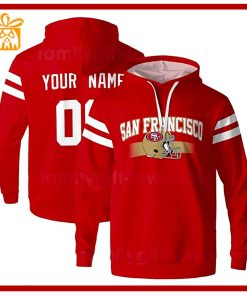 Custom NFL Hoodie San Francisco 49ers Hoodie Mens & Womens – Gifts for Football Fans