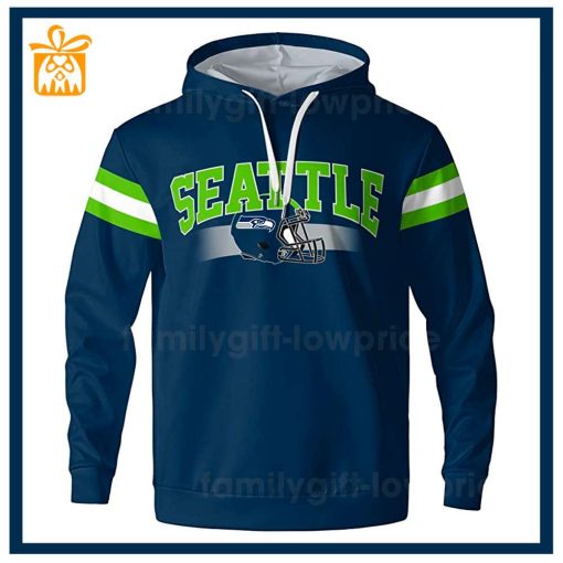 Custom NFL Hoodie Seattle Seahawks Hoodie Mens & Womens – Gifts for Football Fans