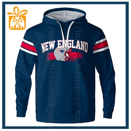 Custom NFL Hoodie New England Patriots Hoodie Mens & Womens – Gifts for Football Fans