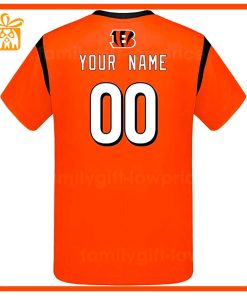 Custom Football NFL Bengals Shirt Cincinnati Bengals American Football Shirt with Custom Name and Number 2