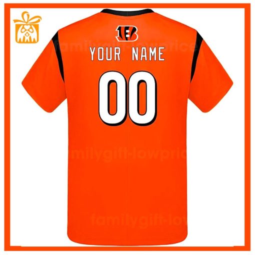 Custom Football NFL Bengals Shirt for Men Women – Cincinnati Bengals American Football Shirt with Custom Name and Number