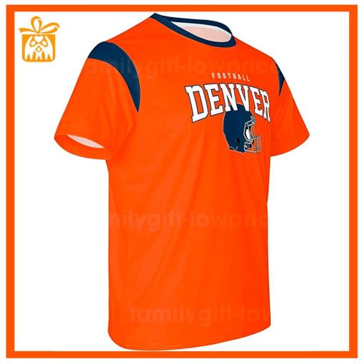 Custom Football NFL Broncos Shirt for Men Women – Denver Broncos American Football Shirt with Custom Name and Number