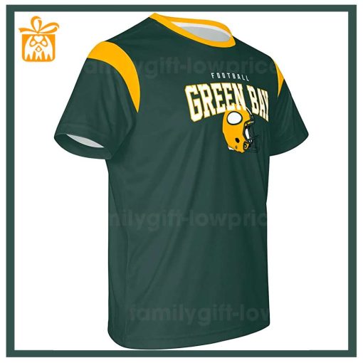 Custom Football NFL Green Bay Packers Shirt for Men Women – Packers American Football Shirt with Custom Name and Number