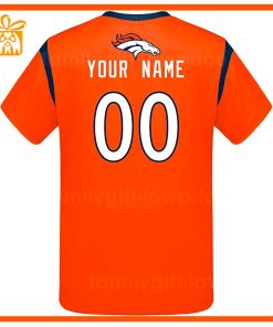 Custom Football NFL Broncos Shirt Denver Broncos American Football Shirt with Custom Name and Number 2 1