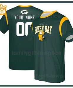 Custom Football NFL Green Bay Packers Shirt for Men Women – Packers American Football Shirt with Custom Name and Number
