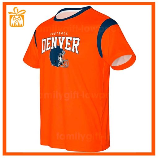 Custom Football NFL Broncos Shirt for Men Women – Denver Broncos American Football Shirt with Custom Name and Number