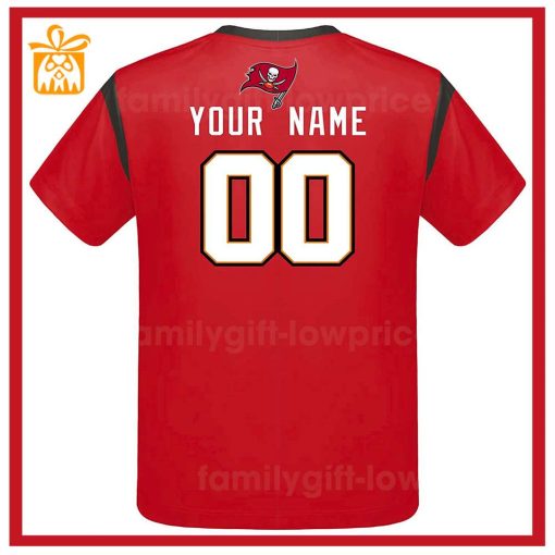 Custom Football NFL Buccaneers Shirt – Tampa Bay Buccaneers American Football Shirt with Custom Name and Number