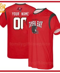 Custom Football NFL Buccaneers Shirt – Tampa Bay Buccaneers American Football Shirt with Custom Name and Number