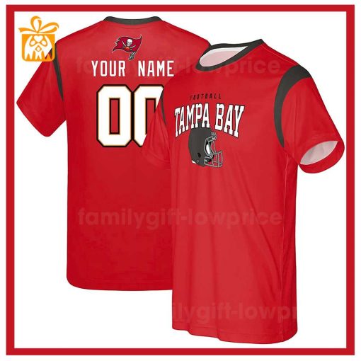 Custom Football NFL Buccaneers Shirt – Tampa Bay Buccaneers American Football Shirt with Custom Name and Number