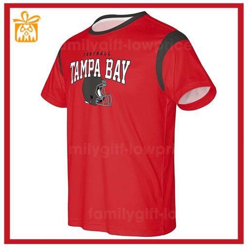 Custom Football NFL Buccaneers Shirt – Tampa Bay Buccaneers American Football Shirt with Custom Name and Number