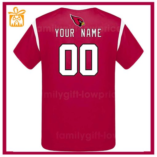 Custom Football NFL Cardinals Shirt for Men Women – Arizona Cardinals American Football Shirt with Custom Name and Number