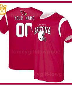 Custom Football NFL Cardinals Shirt for Men Women – Arizona Cardinals American Football Shirt with Custom Name and Number