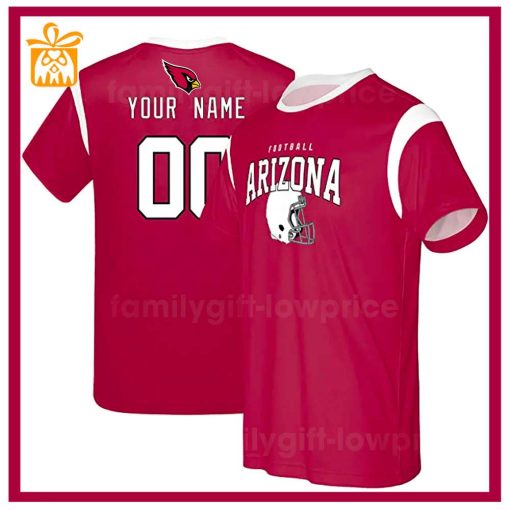 Custom Football NFL Cardinals Shirt for Men Women – Arizona Cardinals American Football Shirt with Custom Name and Number