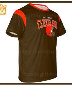 Custom Football NFL Ceveland Browns Shirt Browns American Football Shirt with Custom Name and Number 1