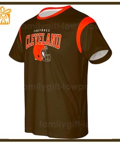 Custom Football NFL Ceveland Browns Shirt Browns American Football Shirt with Custom Name and Number