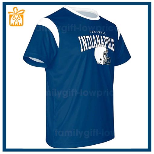 Custom Football NFL Colts Shirt for Men Women – Indianapolis Colts American Football Shirt with Custom Name and Number