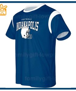 Custom Football NFL Colts Shirt Indianapolis Colts American Football Shirt with Custom Name and Number