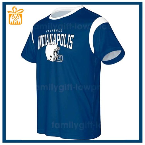 Custom Football NFL Colts Shirt for Men Women – Indianapolis Colts American Football Shirt with Custom Name and Number