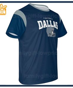 Custom Football NFL Cowboys TShirt Dallas Cowboys American Football Shirt with Custom Name and Number 1