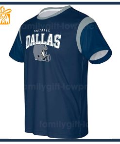 Custom Football NFL Cowboys TShirt Dallas Cowboys American Football Shirt with Custom Name and Number