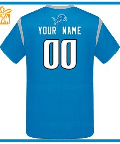 Custom Football NFL Detroit Lions Shirt Lions American Football Shirt with Custom Name and Number 2