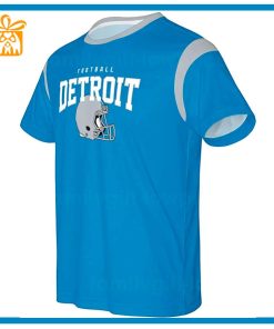 Custom Football NFL Detroit Lions Shirt Lions American Football Shirt with Custom Name and Number